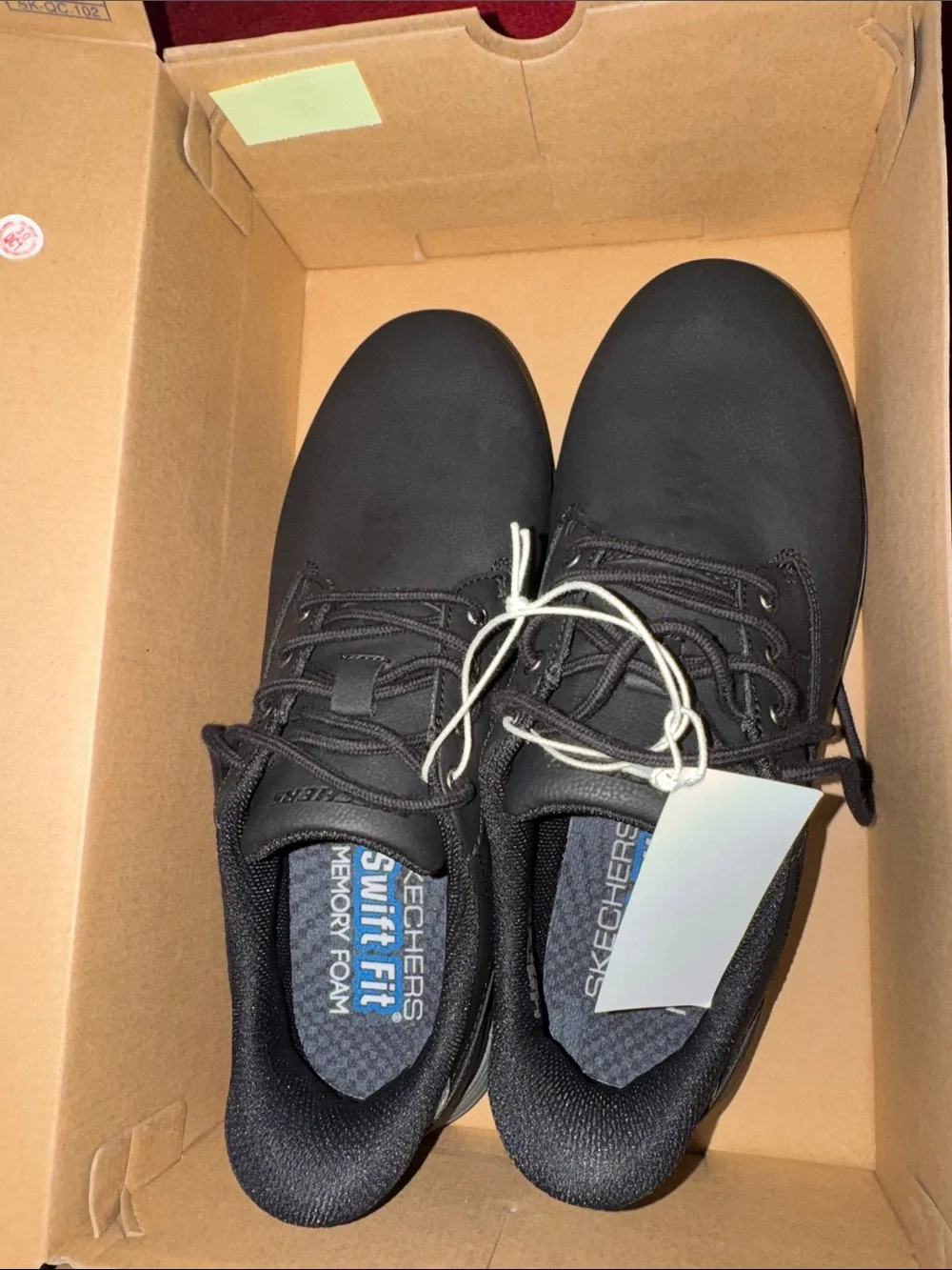 Skechers Black Men's Lace-Up Oxfords